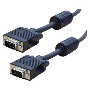 a VGA Cable, male end black